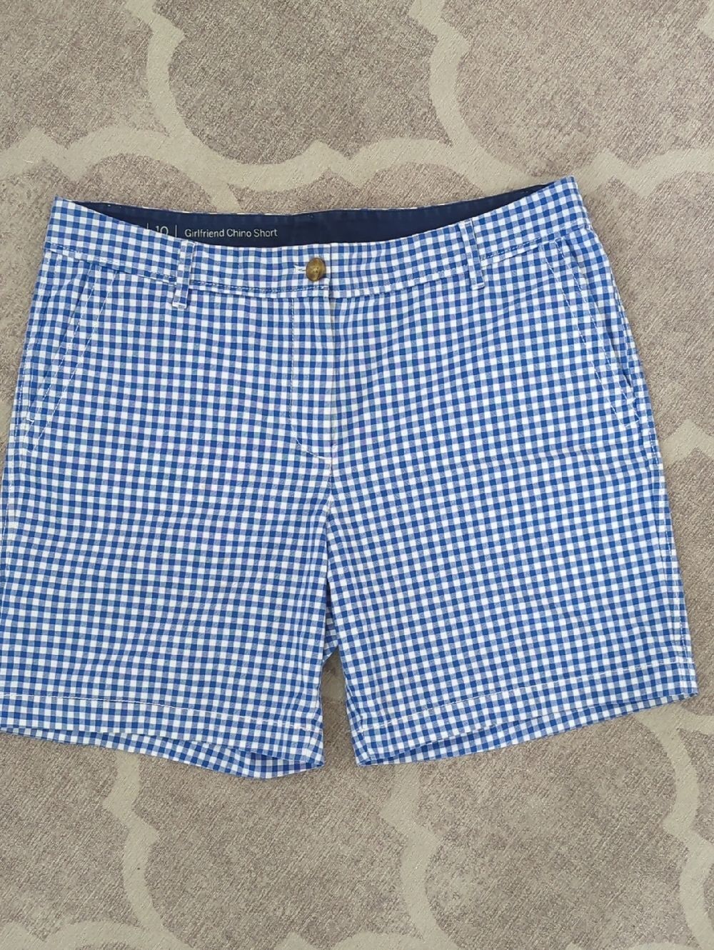 Talbots Blue and White Gingham Women’s Shorts Size 10